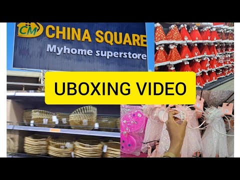 ITENS DE UNBOXING COMPRADOS NA NEW CHINA SQUARE STORE NO WATERFRONT MALL #unboxing #unboxingvideo