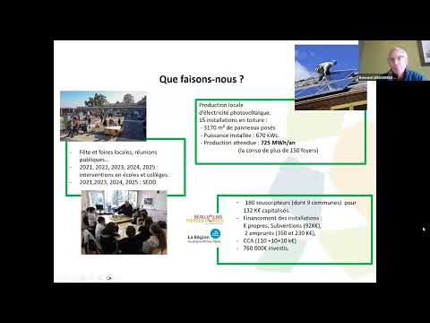 Webinar presenting Village Power Plants