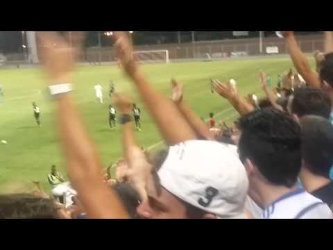 But de Bouna Sarr vue des tribunes