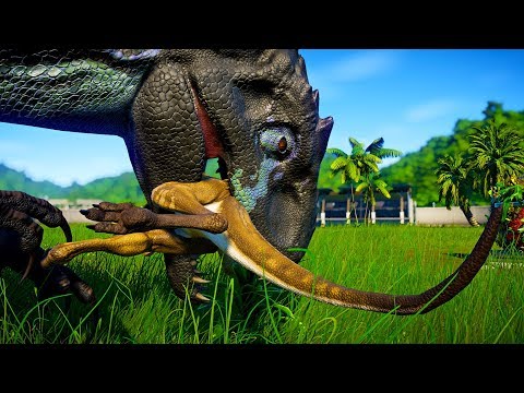 Indoraptor Vs Indominus Rex Vs Stegoceratops, Spinoraptor, Ankylodocus (Dinosaurs Fight)