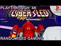 Cyber Sled PlayStation PS1 Intro Arcade Playthrough 1CC New Old Graphics 4K