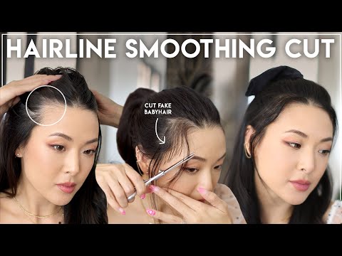 Hairline Smoothing (Fake Babyhair) DIY Cut | M Hairline Correction