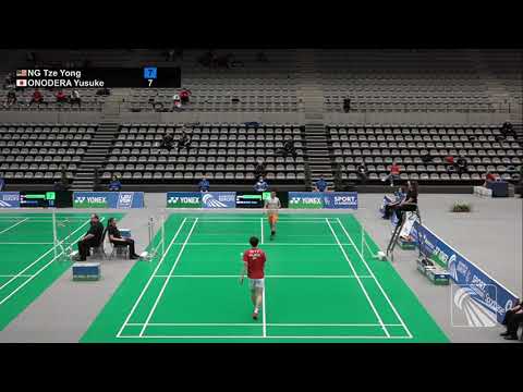 Tze Yong Ng (MAS) Vs  Yusuje Onodera (JPN)