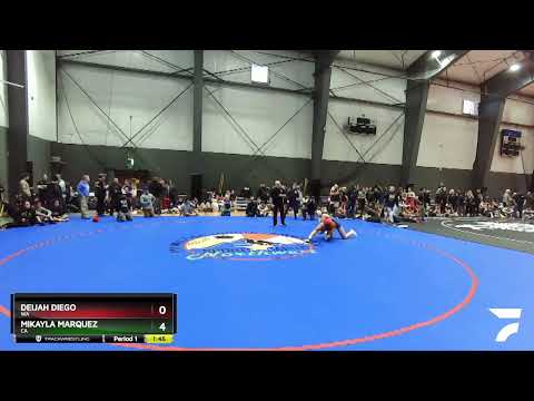 127 Lbs Cons. Round 2 - Deijah Diego, WA Vs Mikayla Marquez, CA 57d3