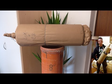 200mm Fermata 4 Intrecci + Controbomba | 8" Inch Cylinder Shell / Zylinderbombe [Italian Handmade]