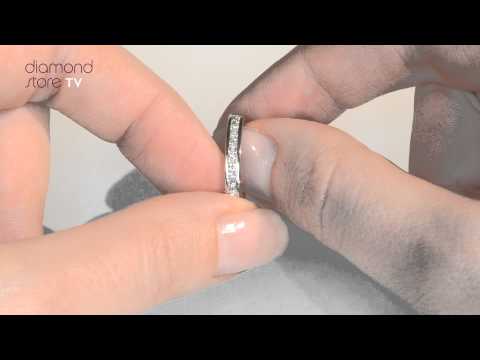 HG31 322 - Lauren 18K Gold 1ct Diamond Full Eternity Ring