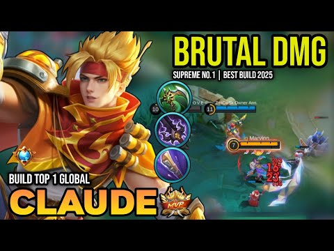 CLAUDE BEST BUILD 2025 | BUILD TOP 1 GLOBAL CLAUDE GAMEPLAY | MOBILE LEGENDS✓