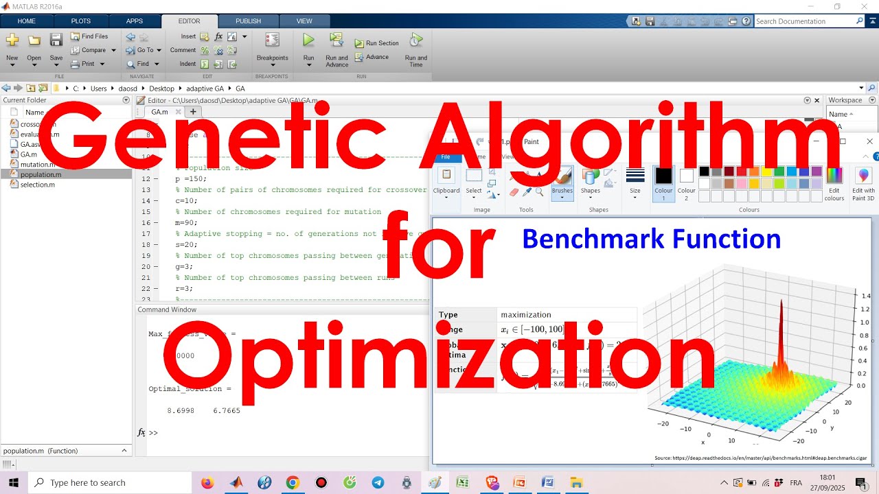 Genetic Algorithm for Optimization