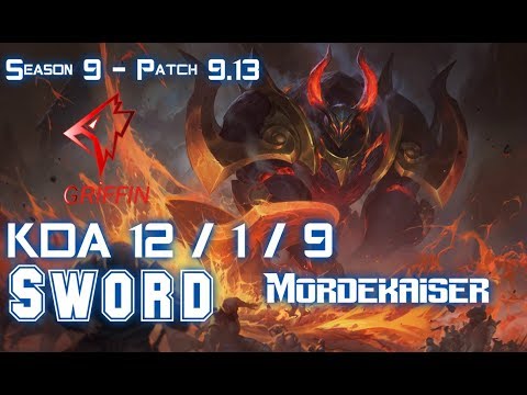 GRF Sword MORDEKAISER vs KARMA Top - Patch 9.13 KR Ranked
