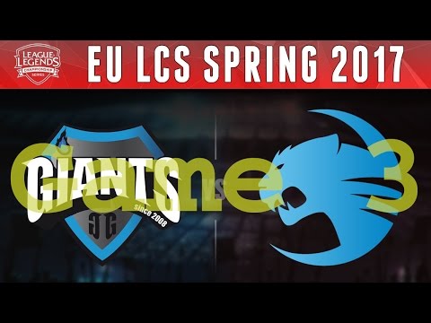 Highlights: EU LCS Spring 2017 - GIA vs ROC Game 3