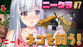 【マインクラフト実況】ニート、猫を飼う。ニークラ #7【BUZZOOKA所属】