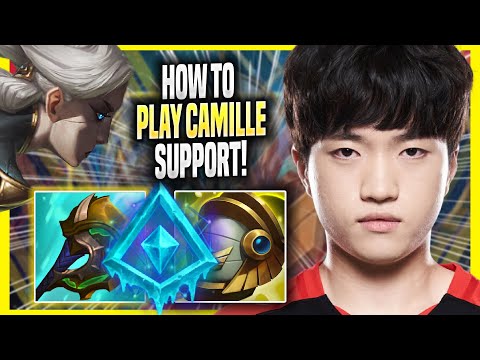 LEARN HOW TO PLAY CAMILLE SUPPORT LIKE A PRO! - T1 Keria Plays Camille SUPPORT vs Yuumi!