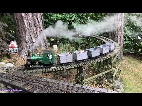 Garden railway. A visit at the Pine Hill Railway, in Norway