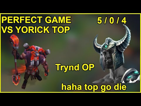 This new build is OP -  PERFECT game of Tryndamere Vs Yorick Top