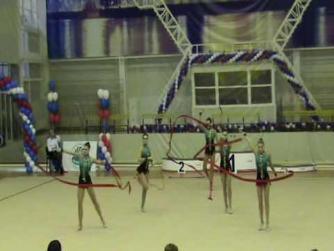 Belarus Team. Final Groups Seniors 3 Ribbons 2 Ropes. RG WC St-Petersburg 04.04.2010.mp4