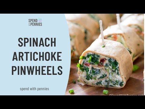 Spinach Artichoke Pinwheels