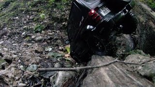 preview picture of video 'Tamiya CC01 Pajero difficult terrain'