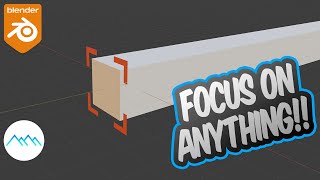 Focus On Anything in Blender (No Numpad Needed)