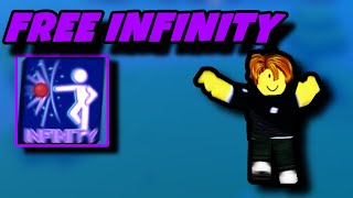 How to get Free Infinity In Blade Ball | #roblox #bladeball #fyp