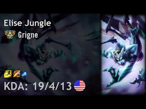 Elise Jungle vs Vi - Grigne - NA Challenger Patch 6.23