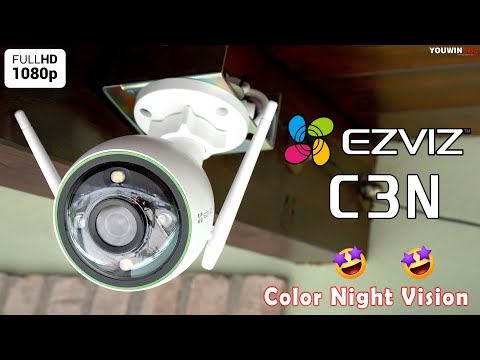 EZVIZ C3N 🌈🤩 IN COLOR AT NIGHT