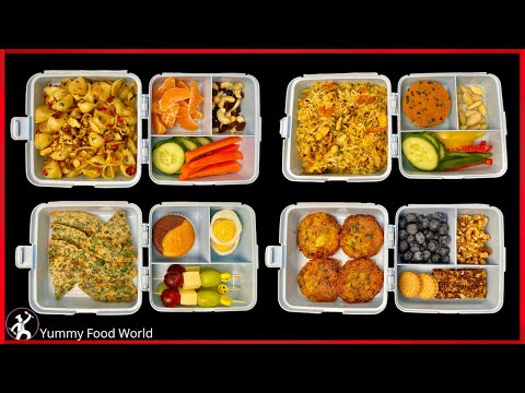 4 Tiffin box Recipes for School - Easy Lunch Box recipes - Tiffin Box Ideas - Yummy Food World