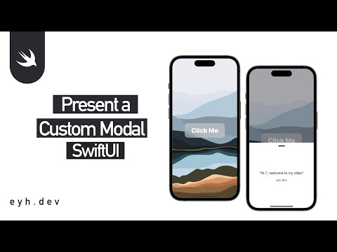 SwiftUI Modal Transition - How to Present a Custom Modal Popup (SwiftUI Tutorial)