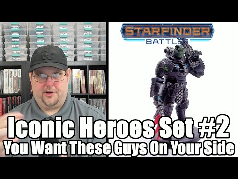 Iconic Heroes Set #2 | Starfinder Battles Miniatures | You Want These Hero's On Your Side For Sure!