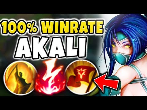 THIS NEW 100% WINRATE AKALI BUILD IS LEGIT BROKEN! THE BEST WAY TO PLAY AKALI! - League of Legends