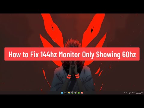 How to Fix 144hz Monitor Only Showing 60hz (2025)
