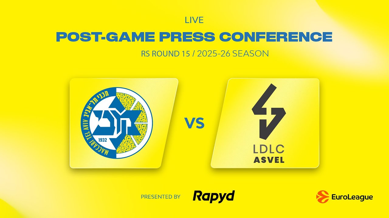 Press conference - Maccabi Rapyd Tel Aviv vs LDLC ASVEL | צפו במסיבת העיתונאים