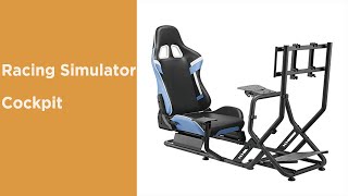 Racing Simulator Cockpit with Monitor Mount LRS09-BS03