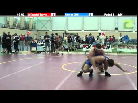 86 KG Nathaniel Brown vs Konner Witt
