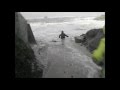 Elderly couple almost swept out to sea.