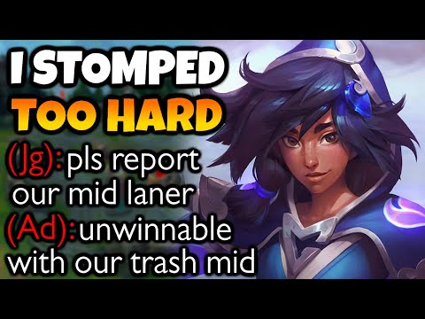 Taliyah is S Tier, one of the BEST MIDS. So strong that the enemy reports their own mid when I win