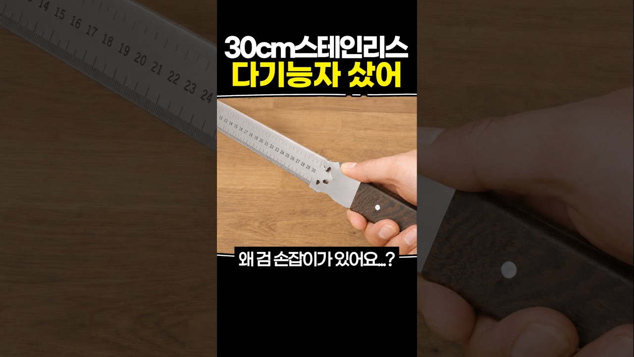 [과학기술 인기영상] 30cm 스테인리스 다기능 자 샀어