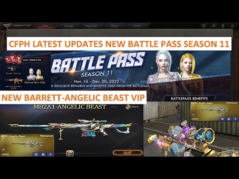 NEW BATTLE PASS SEASON 11 & BARRETT-ANGELIC BEAST VIP CROSSFIRE PH