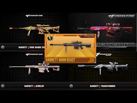 Review tất cả súng Barrett M82A1 VIP: Born Beast, Iron Shark, 3z Jewlry, Transformer, 3z IS Chu Tước