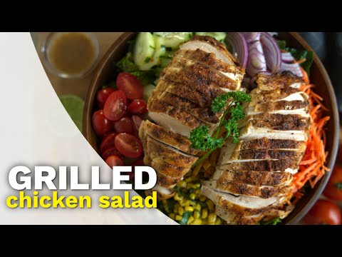 Easy grilled chicken salad, let's keep it healthy!