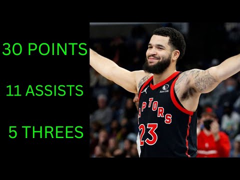 Fred Vanvleet 30 PTS, 11 AST, 5 THREES Full Highlights vs Bulls