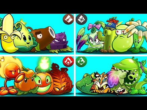 PvZ 2 Tournament 4 Best Team Plants SPEAR x PULT x MELEE x FIRE - Who Will Win?