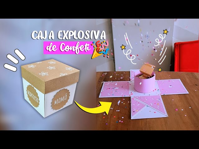 Vídeo relacionado con LUDHEP Caja de Regalo de Explosión DIY Caja Sorpresa con Fotos, Caja explosiva de 5 capas, hazlo tú mismo, caja sorpresa, con cinta adhesiva + cinta, multiuso para cumpleaños, día de San Valentín