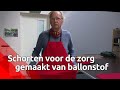 Ad Ballon gaat schorten maken voor zorgpersoneel, uit stof van heteluchtballonnen