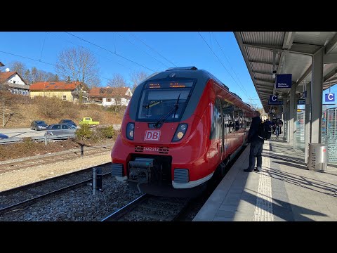 Mitfahrt imTalent 2 von München Hbf nach Tutzing mit Bergpanorama und 140 km/h