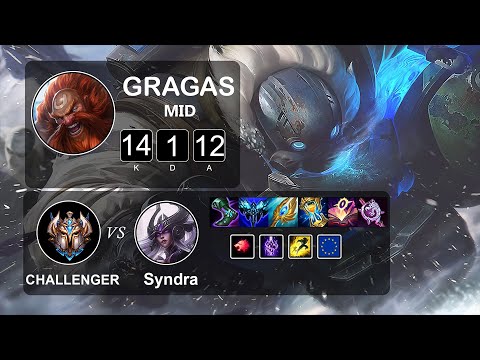 Mid Gragas vs Syndra - LOL EUW Challenger Season 11 Patch 11.20
