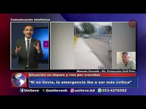 Situación en diques y ríos por crecidas