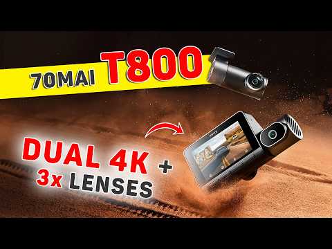 70mai T800 Review | The Best 3-Channel 4k Dash Cam?