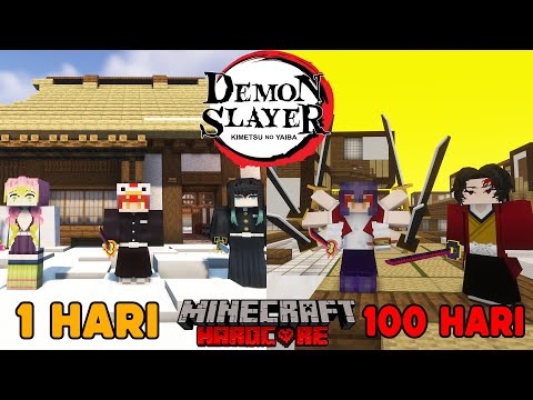 I Played Another 100 Days of Minecraft Kimetsu No Yaiba HARDCORE.. This is what happened!