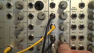 Video thumbnail for Doepfer A-120 (Moog) Low Pass Filter Demo by @PatchPierre by Pierre Serné