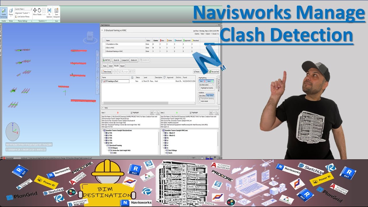 Clash detection setup tutorial video preview